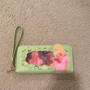 Loungefly Green and Pink Princess Wallet